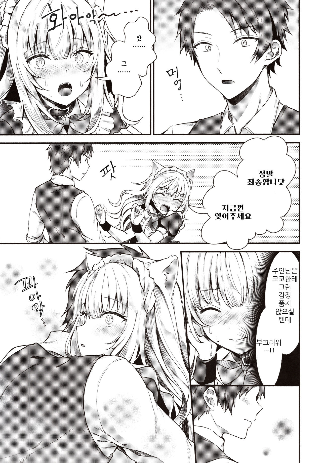 Moto Dorei no Nekomimi Maid to Shiawase Ecchi Suru Hon | 전 노예의 네코미미 메이드와 행복한 엣찌하는 책 page 10 full