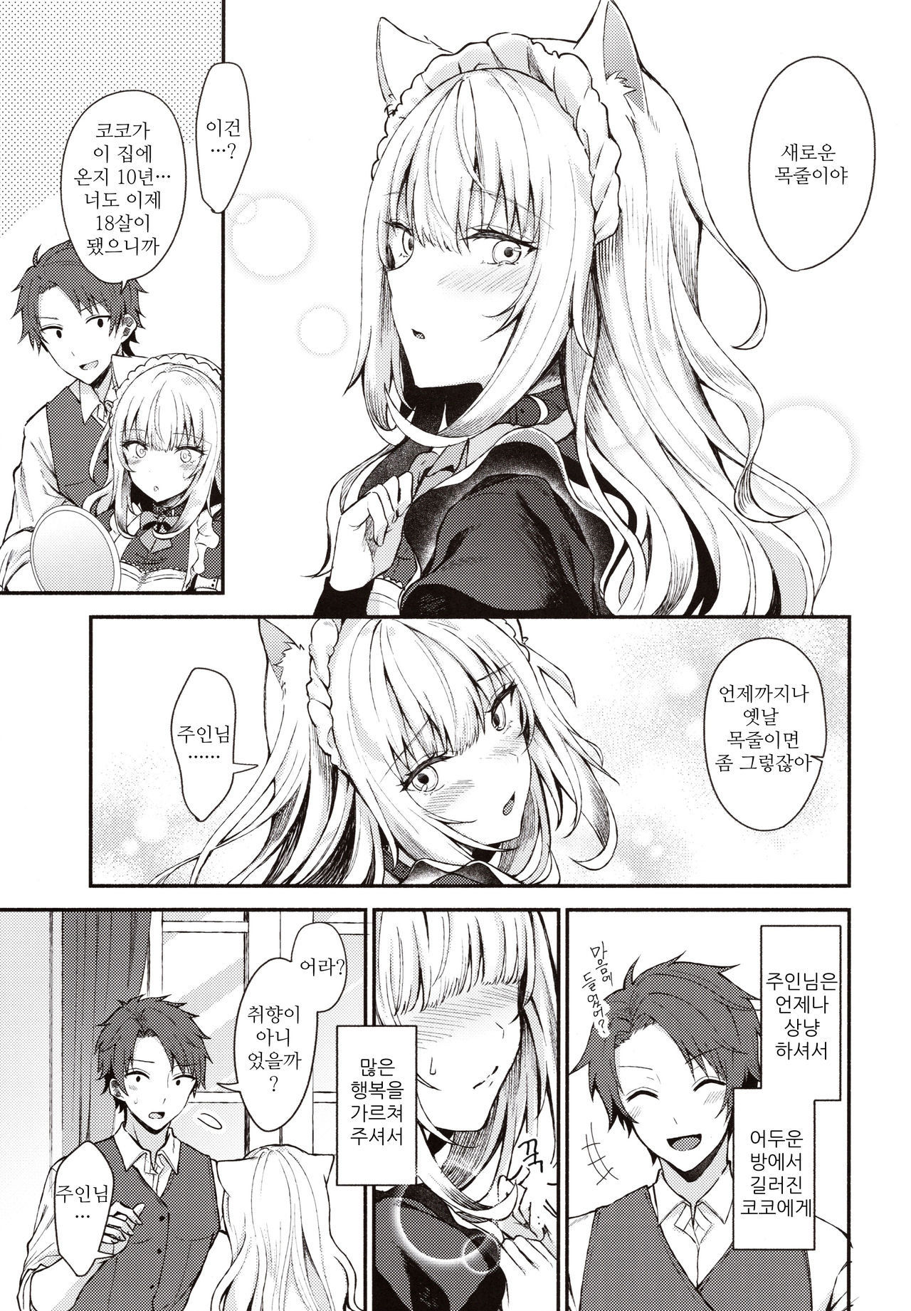 Moto Dorei no Nekomimi Maid to Shiawase Ecchi Suru Hon | 전 노예의 네코미미 메이드와 행복한 엣찌하는 책 page 8 full