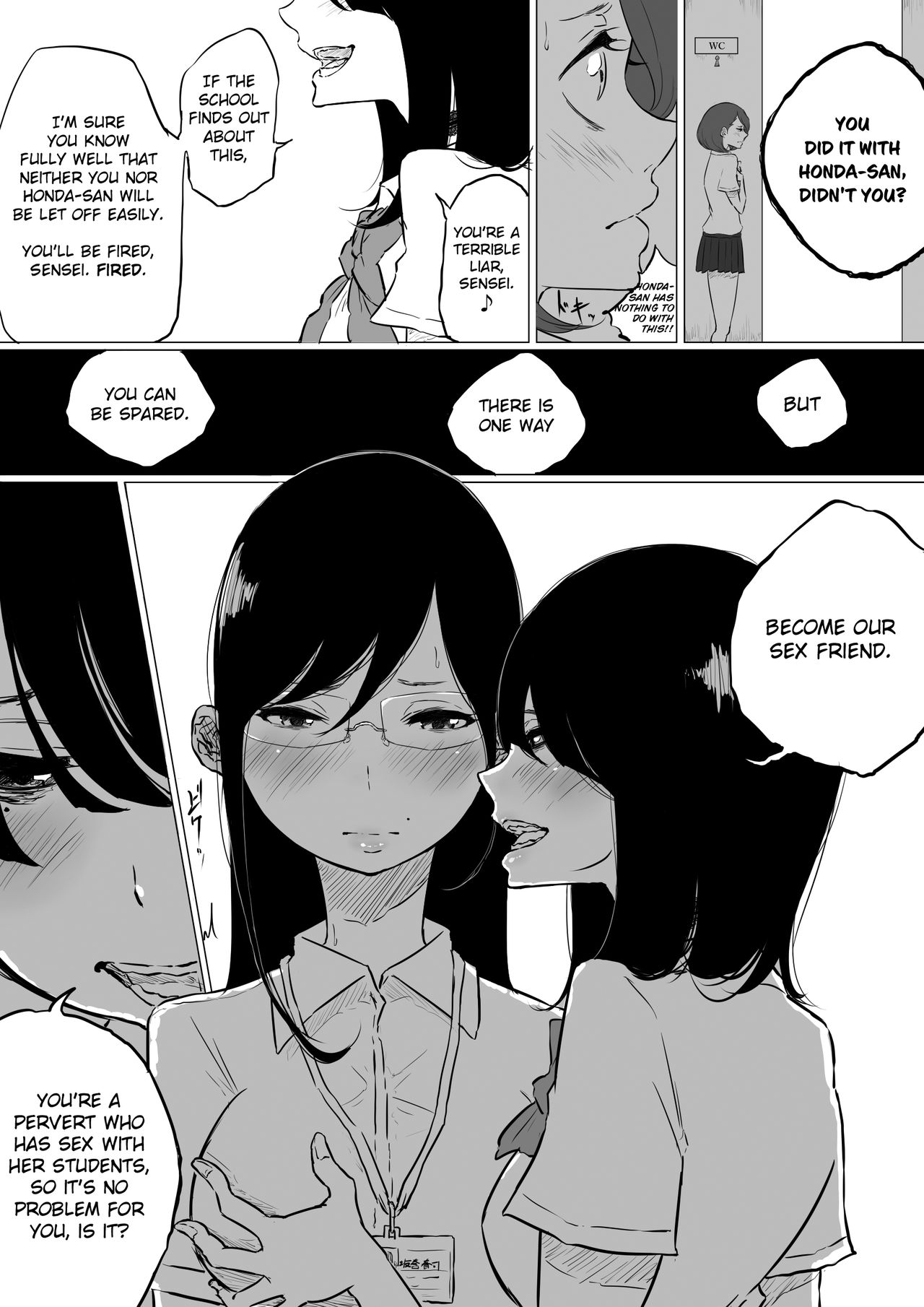 Sousaku Yuri: Les Fuuzoku Ittara Tannin ga Dete Kita Ken | I Went to a Lesbian Brothel and My Teacher Was There page 8 full