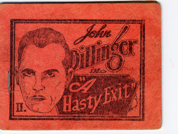John Dillinger in "A Hasty Exit" cover