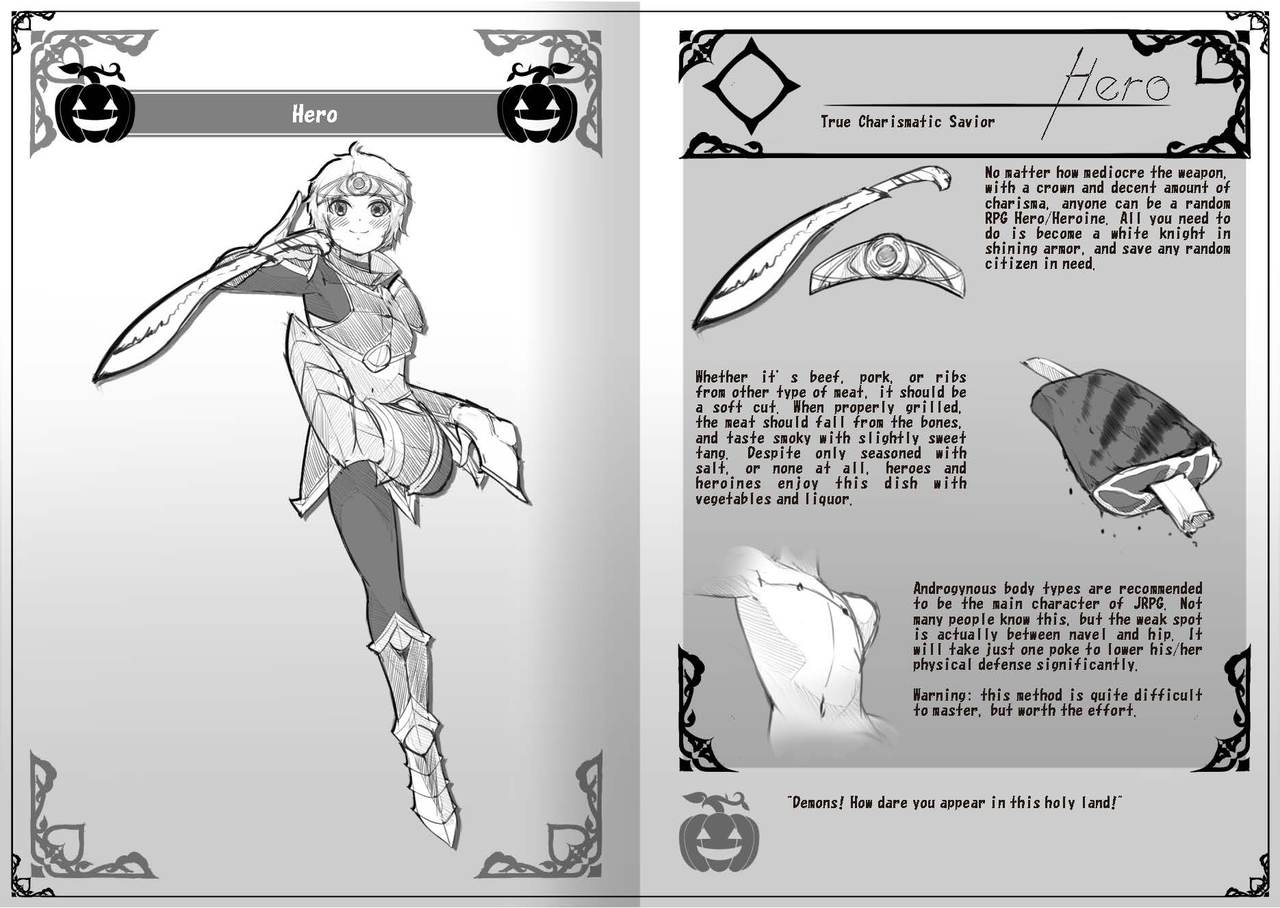 Monster Girl Sketch #2 - A page 3 full