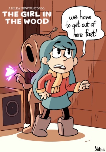 The girl in the wood cover