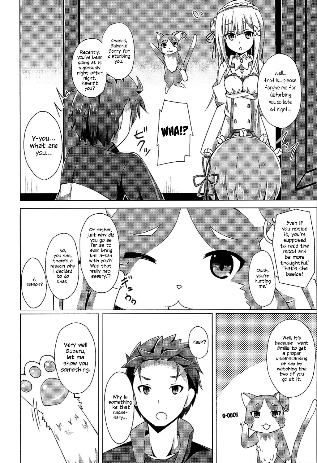 Oshiete Rem Sensei - Emilia-tan to Manabu Hajimete no SEX | Teach me, Rem-sensei! An introduction to sex with Emilia-tan page 5 full