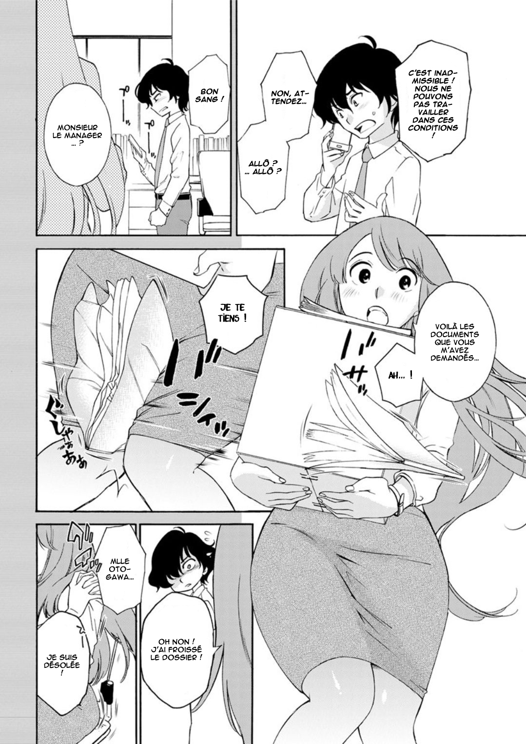 Otogawa-san to Hasamare Kachou | Mlle Otogawa et le manager entre ses cuisses page 4 full