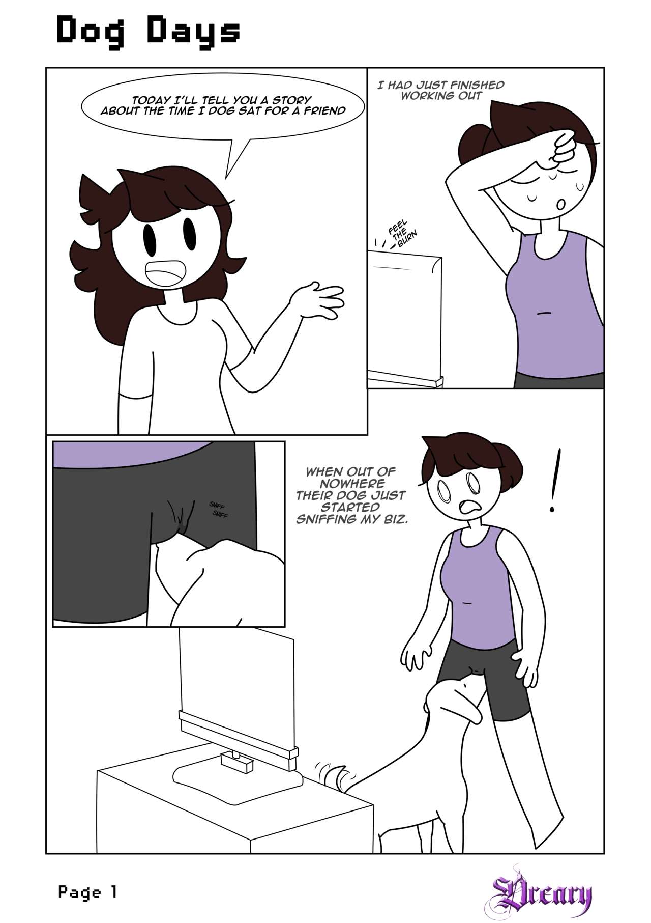Dog Days comic + Double Dog Dare page 1 full