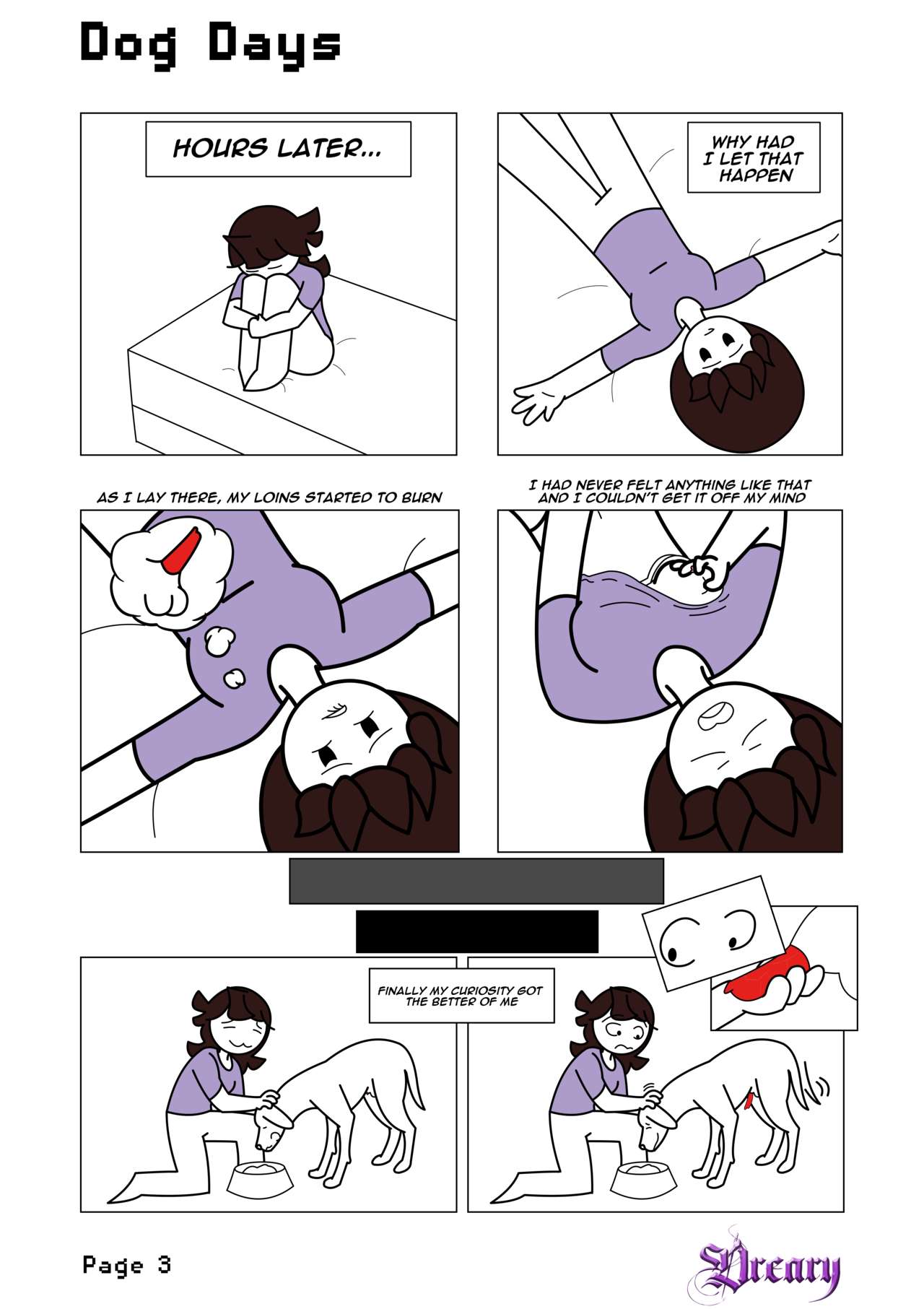 Dog Days comic + Double Dog Dare page 3 full