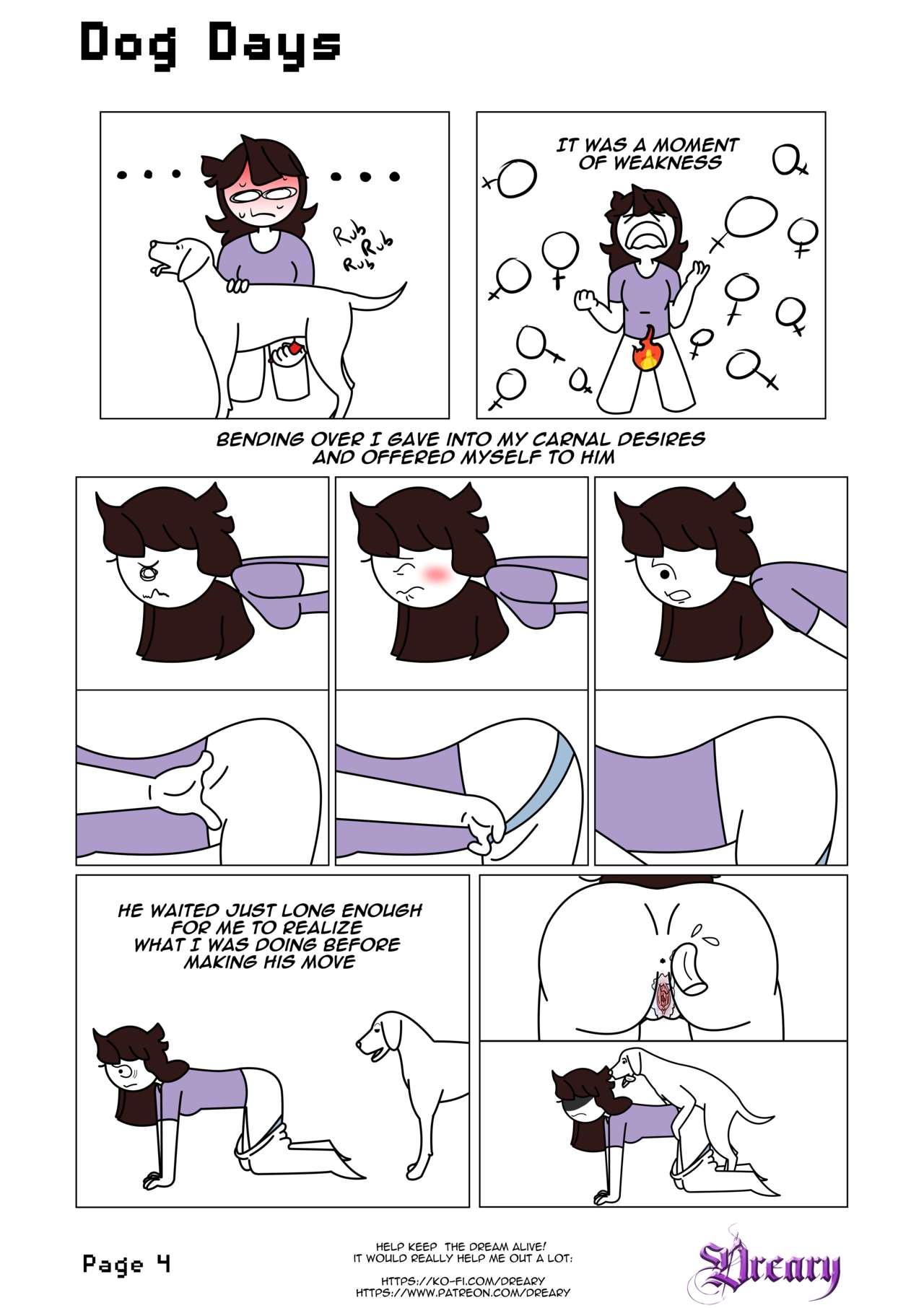 Dog Days comic + Double Dog Dare page 4 full