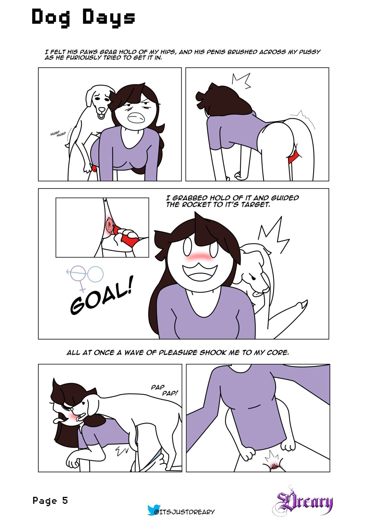 Dog Days comic + Double Dog Dare page 5 full