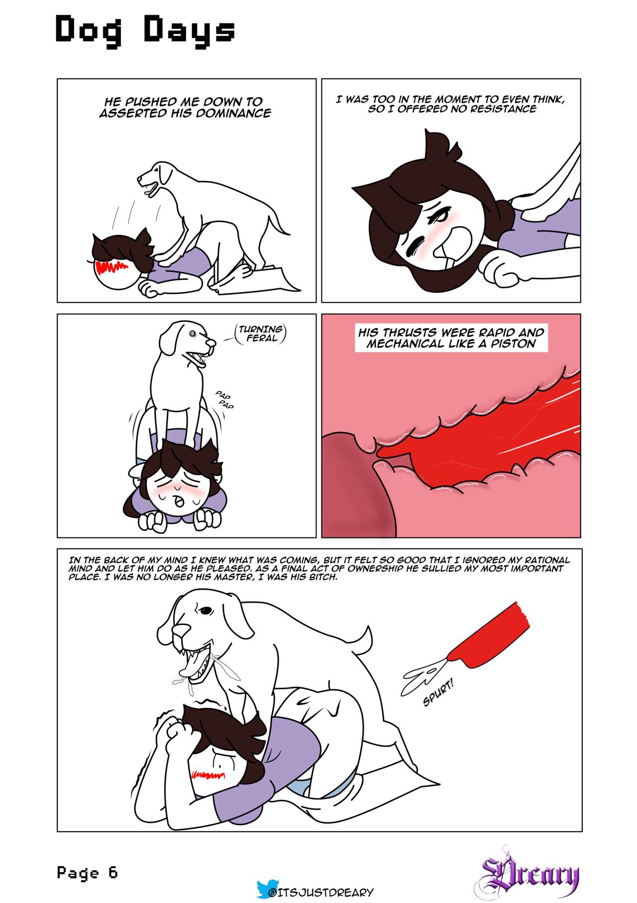 Dog Days comic + Double Dog Dare page 6 full