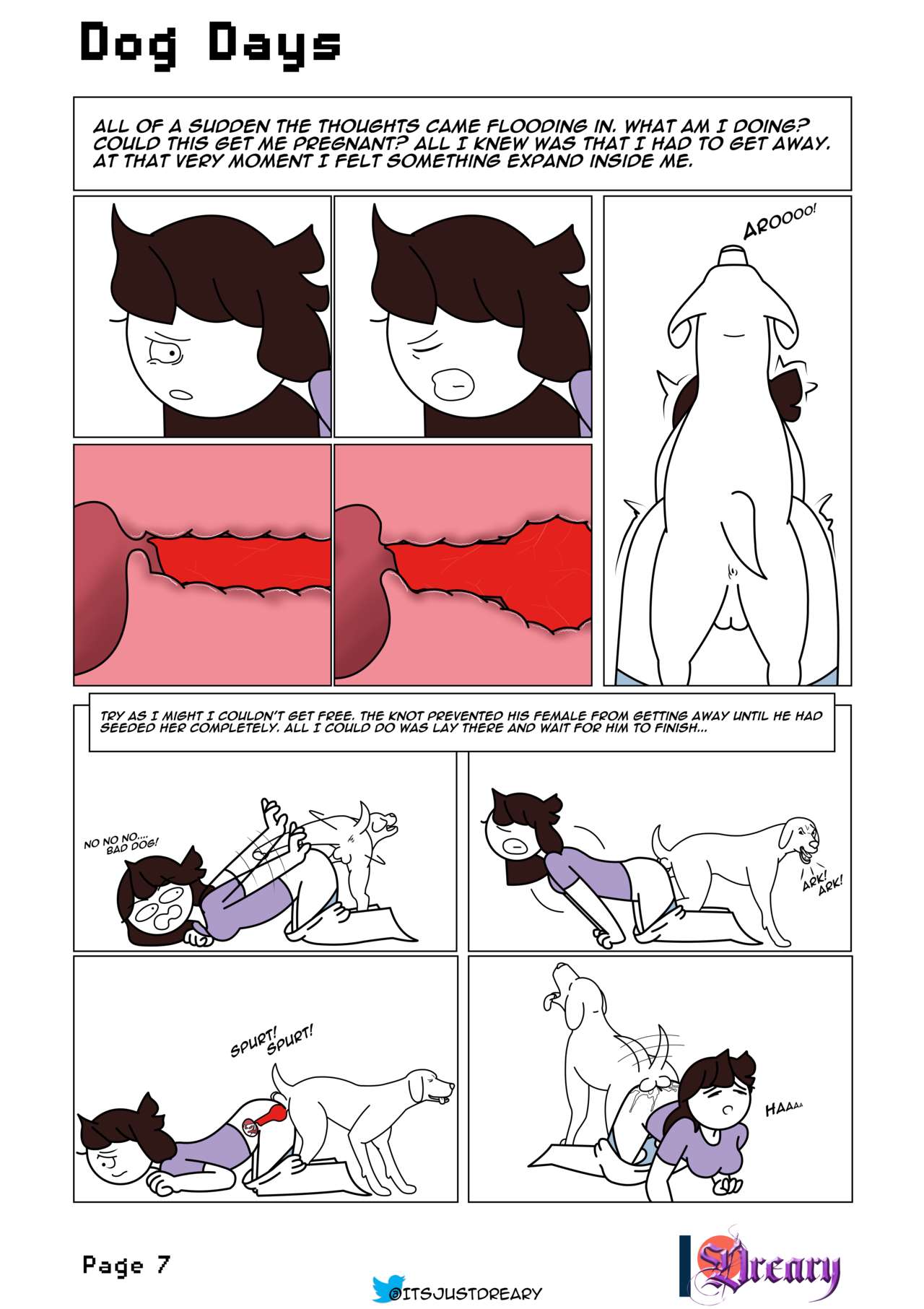 Dog Days comic + Double Dog Dare page 7 full