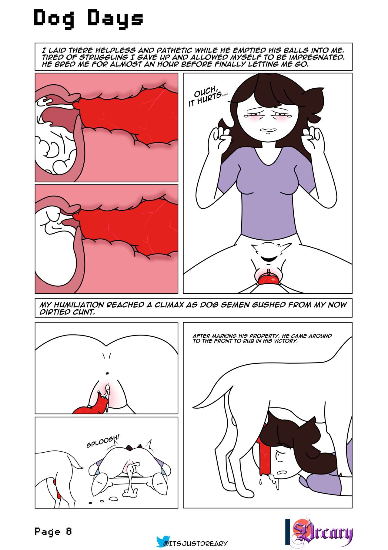 Dog Days comic + Double Dog Dare page 8 full