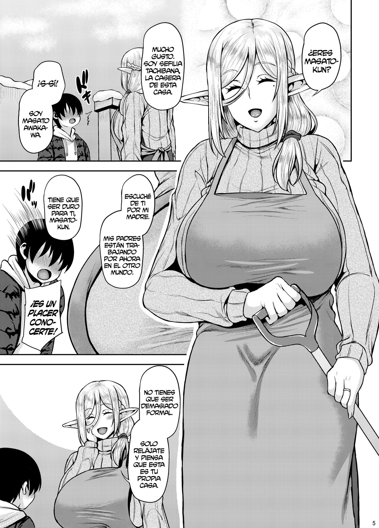 Miboujin Elf no Kanrinin-san to H Shichau Hon page 4 full
