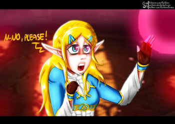 Zelda Getting Corrupted by Ganon cover