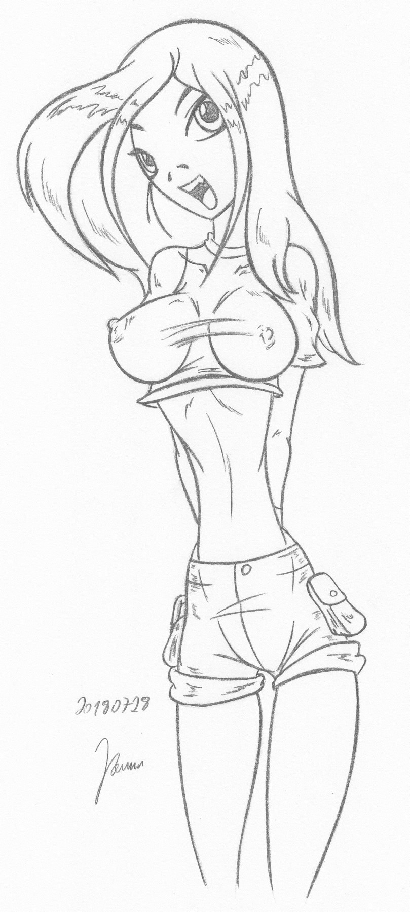 Terra_Teen Titans_Sketches work_1 page 3 full