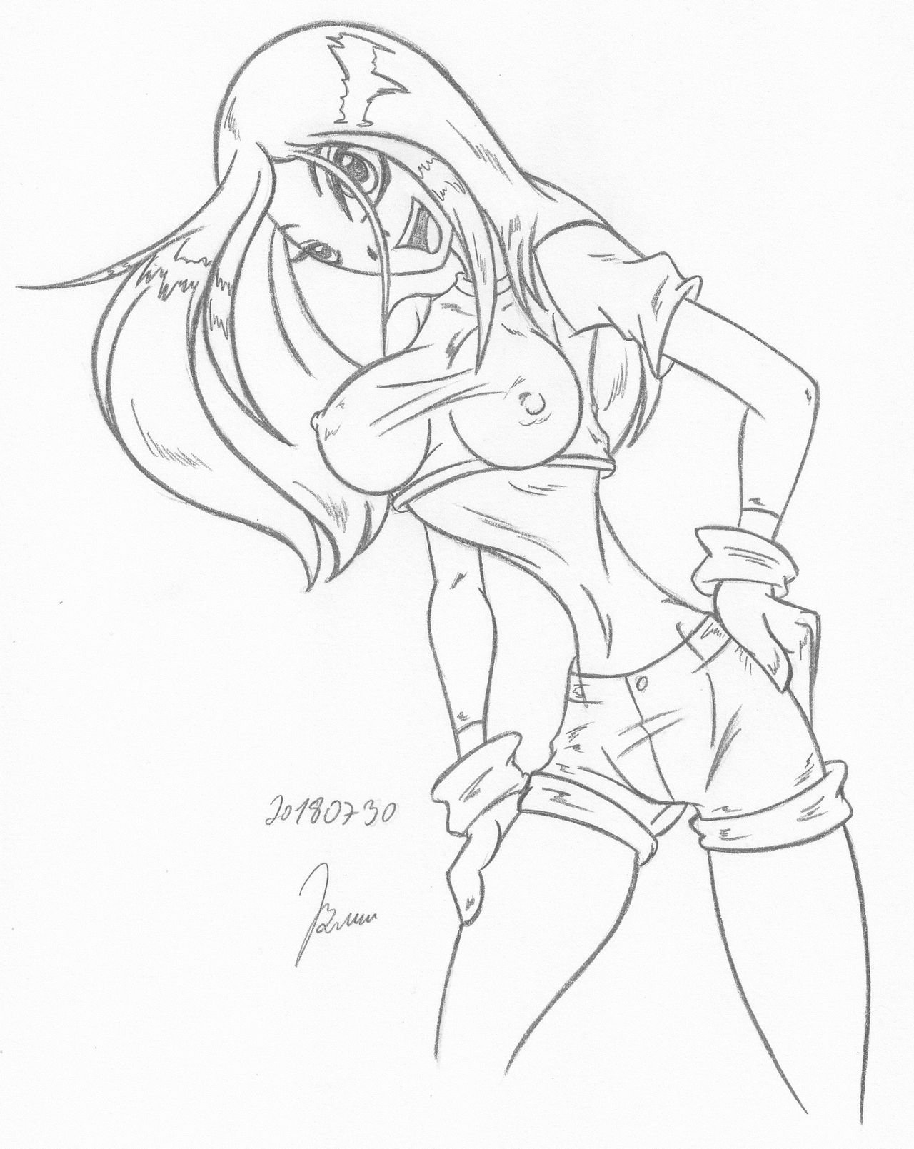 Terra_Teen Titans_Sketches work_1 page 4 full