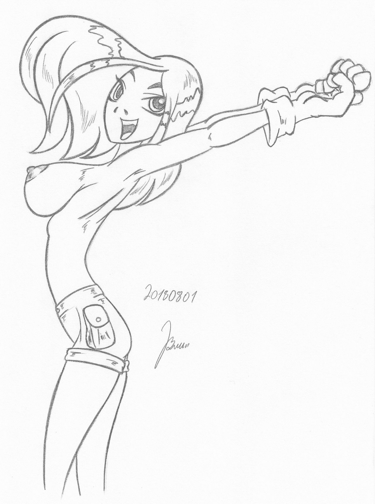Terra_Teen Titans_Sketches work_1 page 5 full