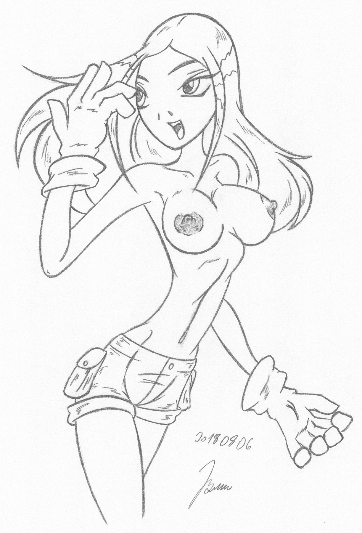 Terra_Teen Titans_Sketches work_1 page 9 full