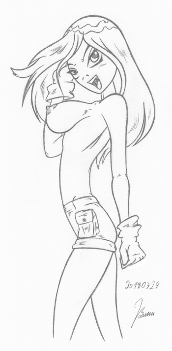 Terra_Teen Titans_Sketches work_1 cover