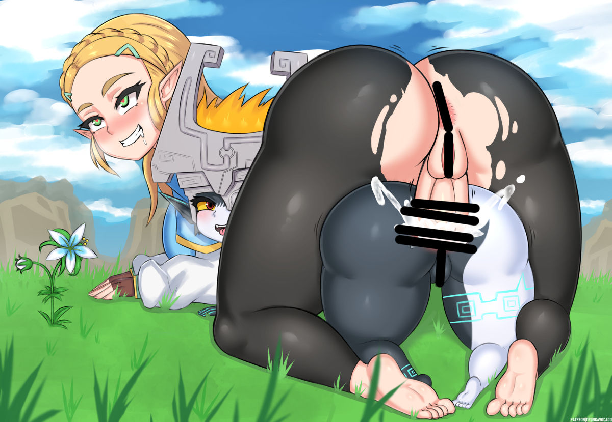 Princess Zelda/Midna futa page 7 full