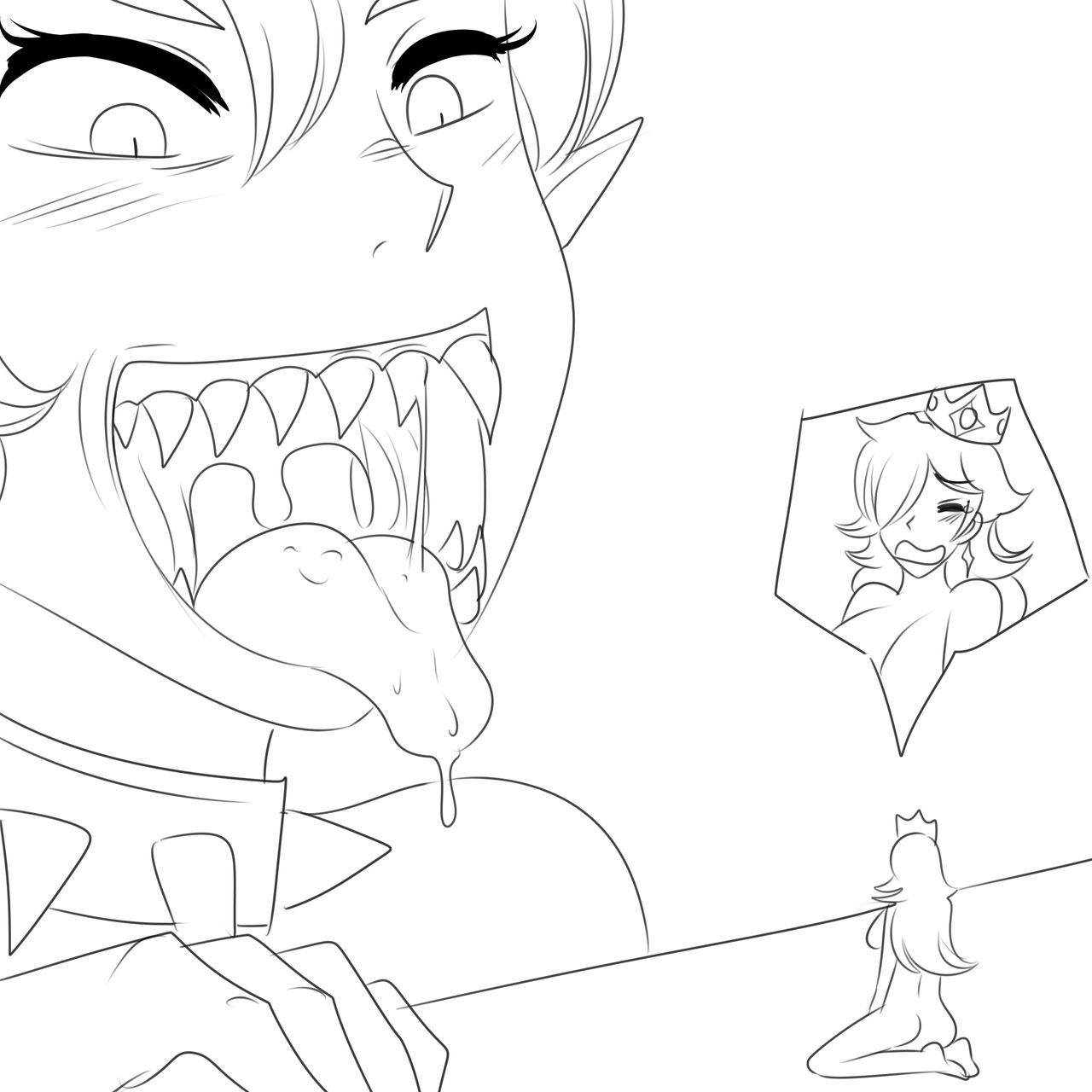 Bowsette Munch Sketch Pack page 6 full