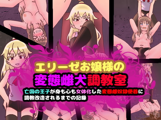 Elise Ojou-sama no Hentai Mesuinu Choukyoushitsu ~Boukoku no Ouji ga Mi mo Kokoro mo Nyotaika Shita Hentai Mesudorei Benki ni Choukyou Kaizou Sareru made no Kiroku~ page 1 full