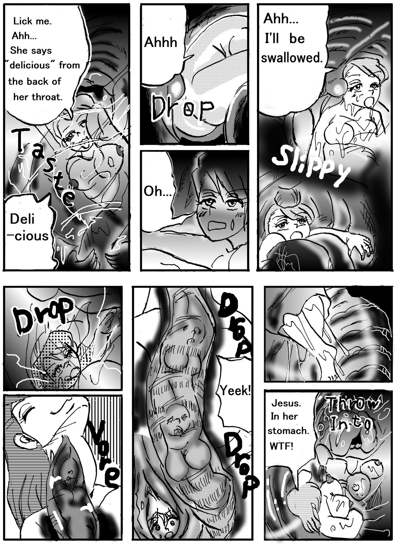The real vore of the gaintess &amp; Man-sucking leech fear page 4 full