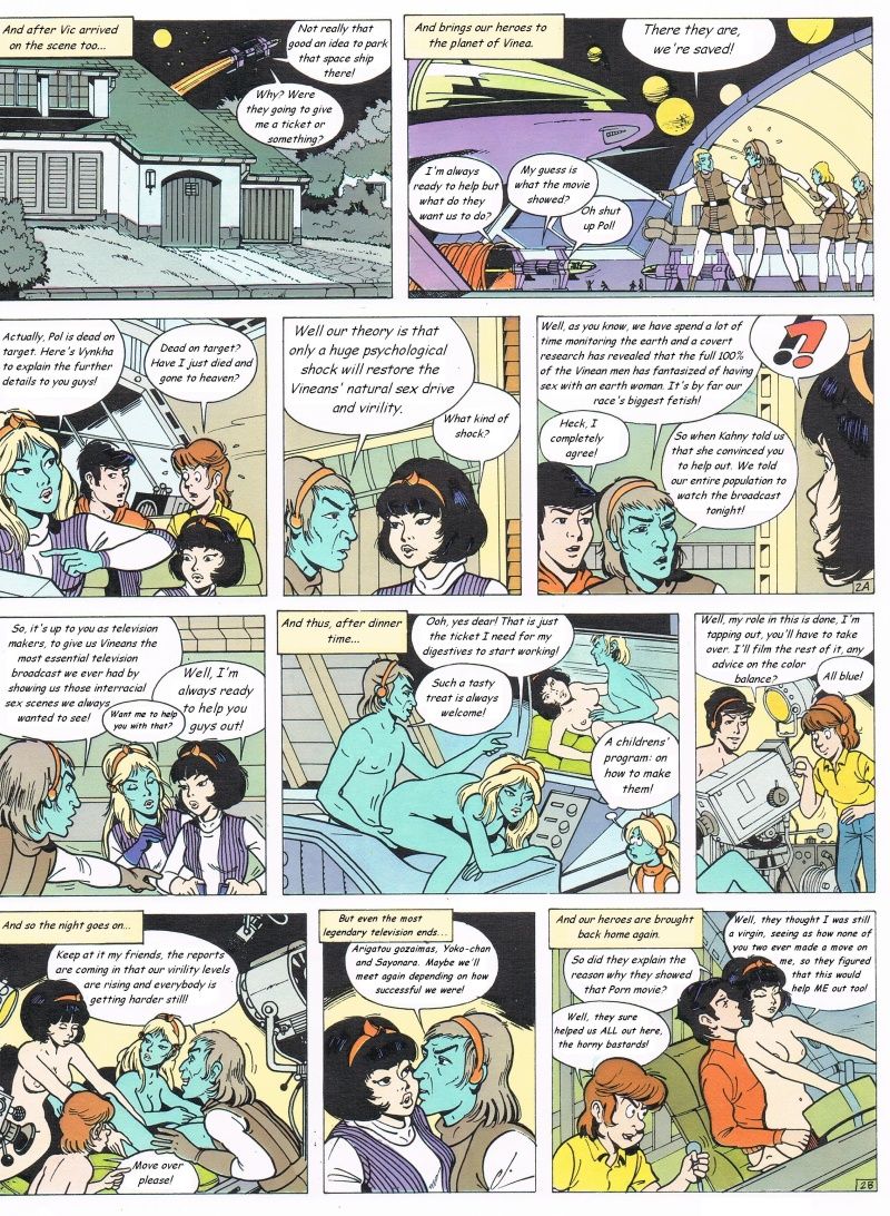 Yoko Tsuno. The Vineans' Virility issue broadcast page 2 full