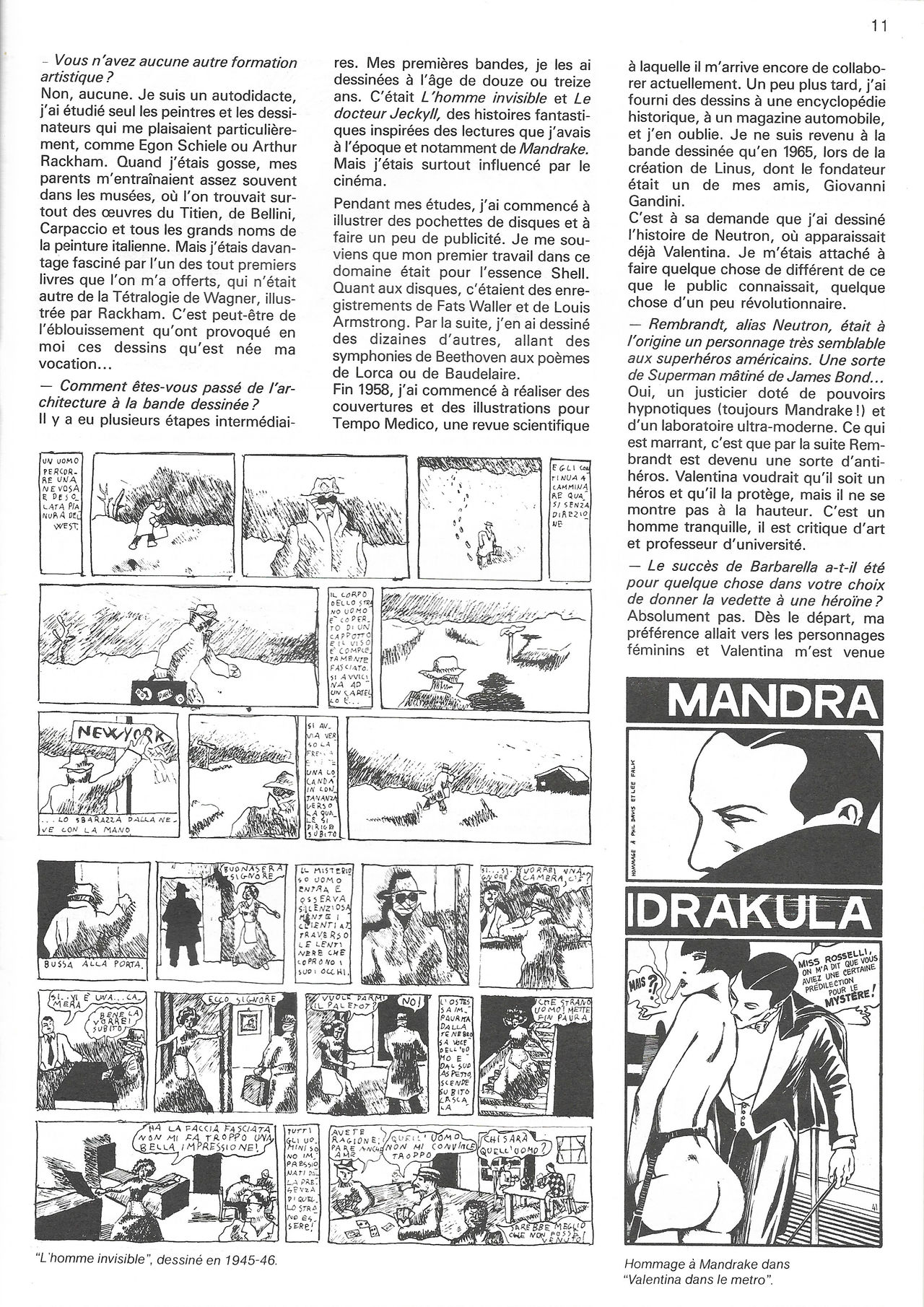 CREPAX - Les cahiers de la bande dessinée n°52 page 9 full