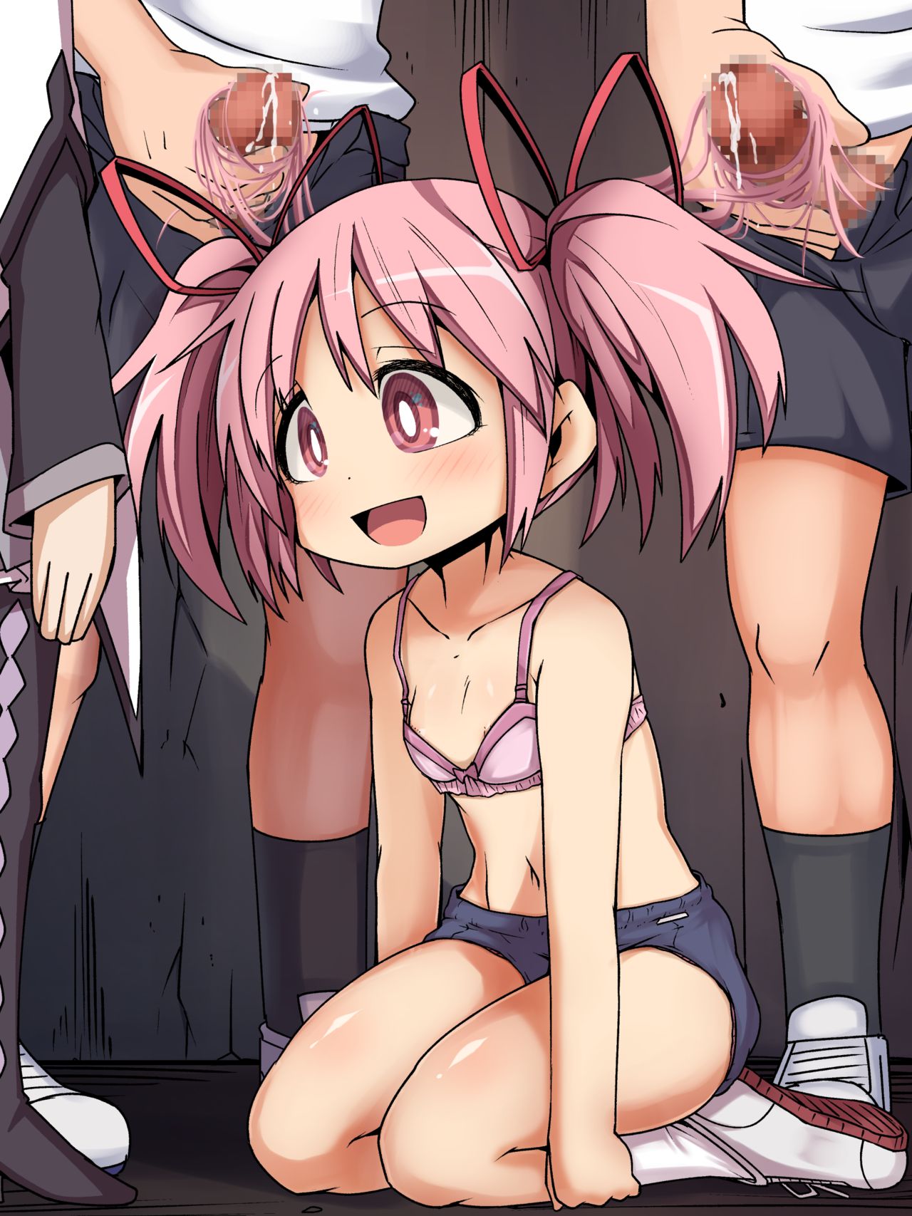 Dareka no Nazo no Chikara de Toki o Tomerarete Class no Minna ni Okazu ni Sareru Kaname Madoka page 6 full