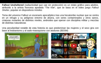Fallout Unsheltered   - Spanish translation cover