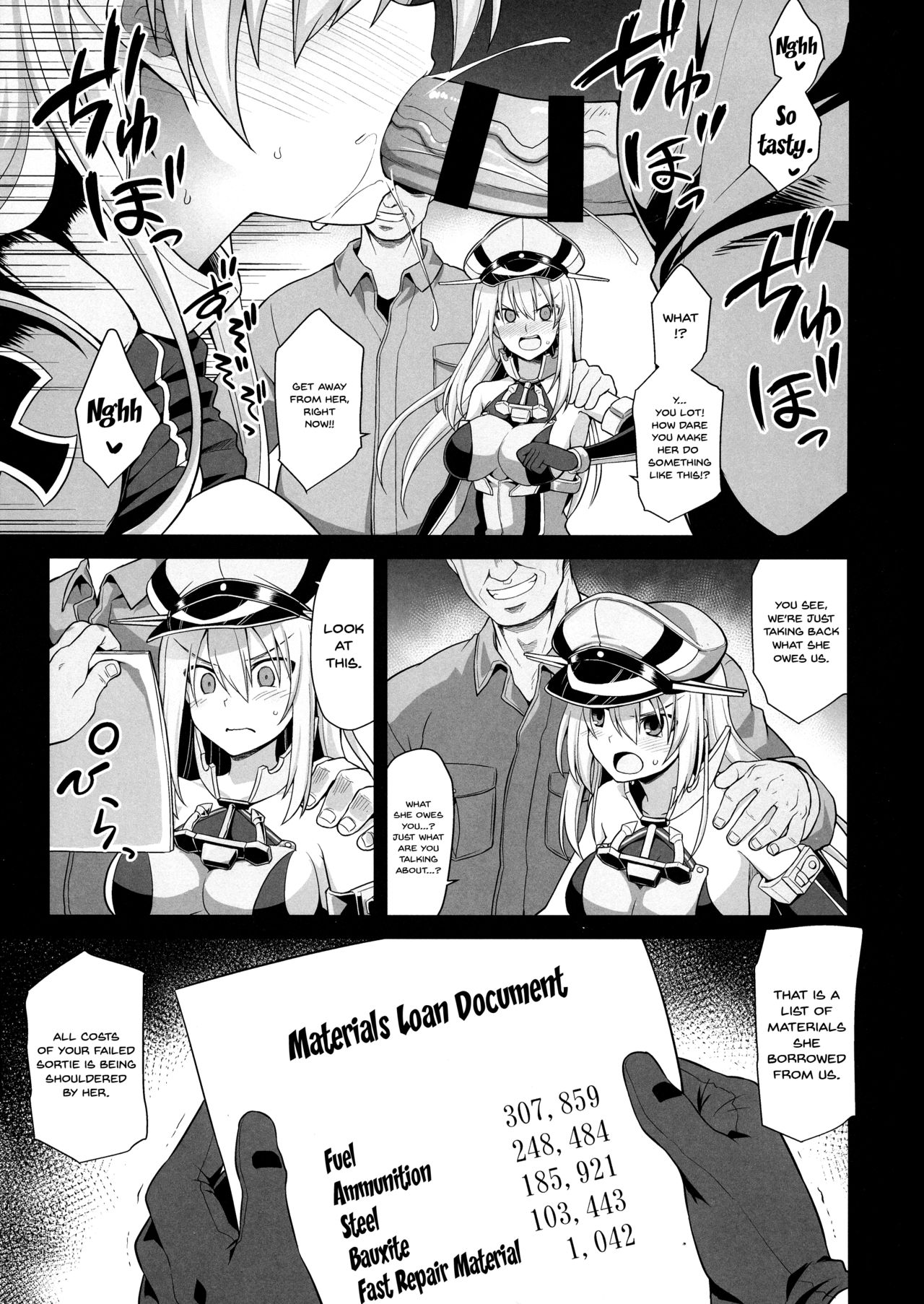 Kanmusu Chakunin Prinz Eugen &amp; Bismarck Shussan Hensai Botai Teikyou page 5 full