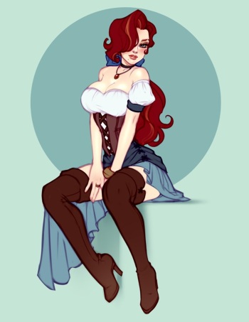 Barmaid service for retweets cover