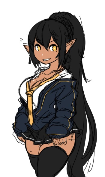 Dark Elf Gal cover
