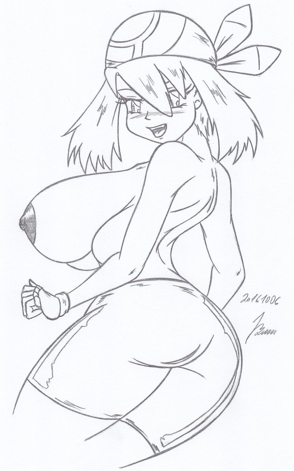 May / Haruka - pokemon advanced _ sketches work 12 page 6 full