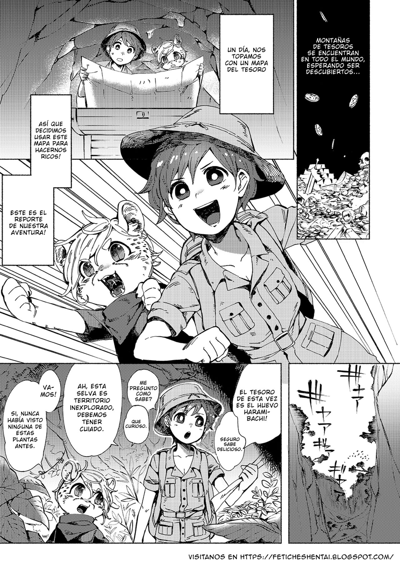 Jungle Bokki ~1-bonme ♂ Tobidashita~ page 2 full