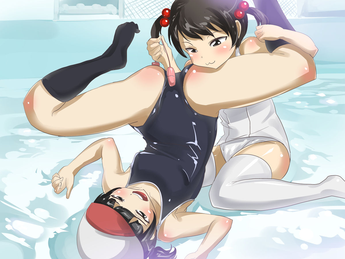 Biyaku Pool de Sukumizu ga Toketa Hinamusume Dairankou UNCEN page 4 full
