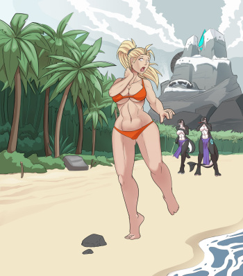 A lovely day on the beach cover