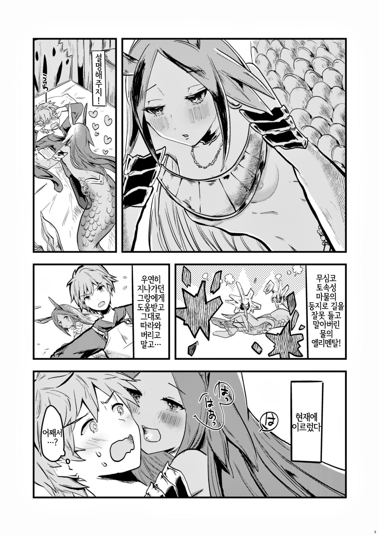Mizu no Elemental-chan to Echiechi suru Hon | 물의 엘리멘탈 쨩과 에찌에찌 하는 책 page 2 full