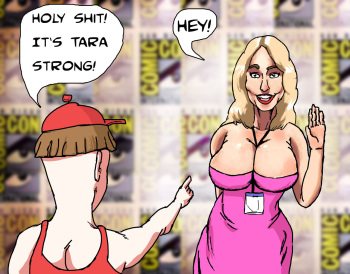 Tara Strong at the Comic-Con cover