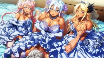 Namaiki Dark Elf 3 Shimai ga Boku ni Nakadashi o Motomeru. Official Bonus Scenario DLC cover