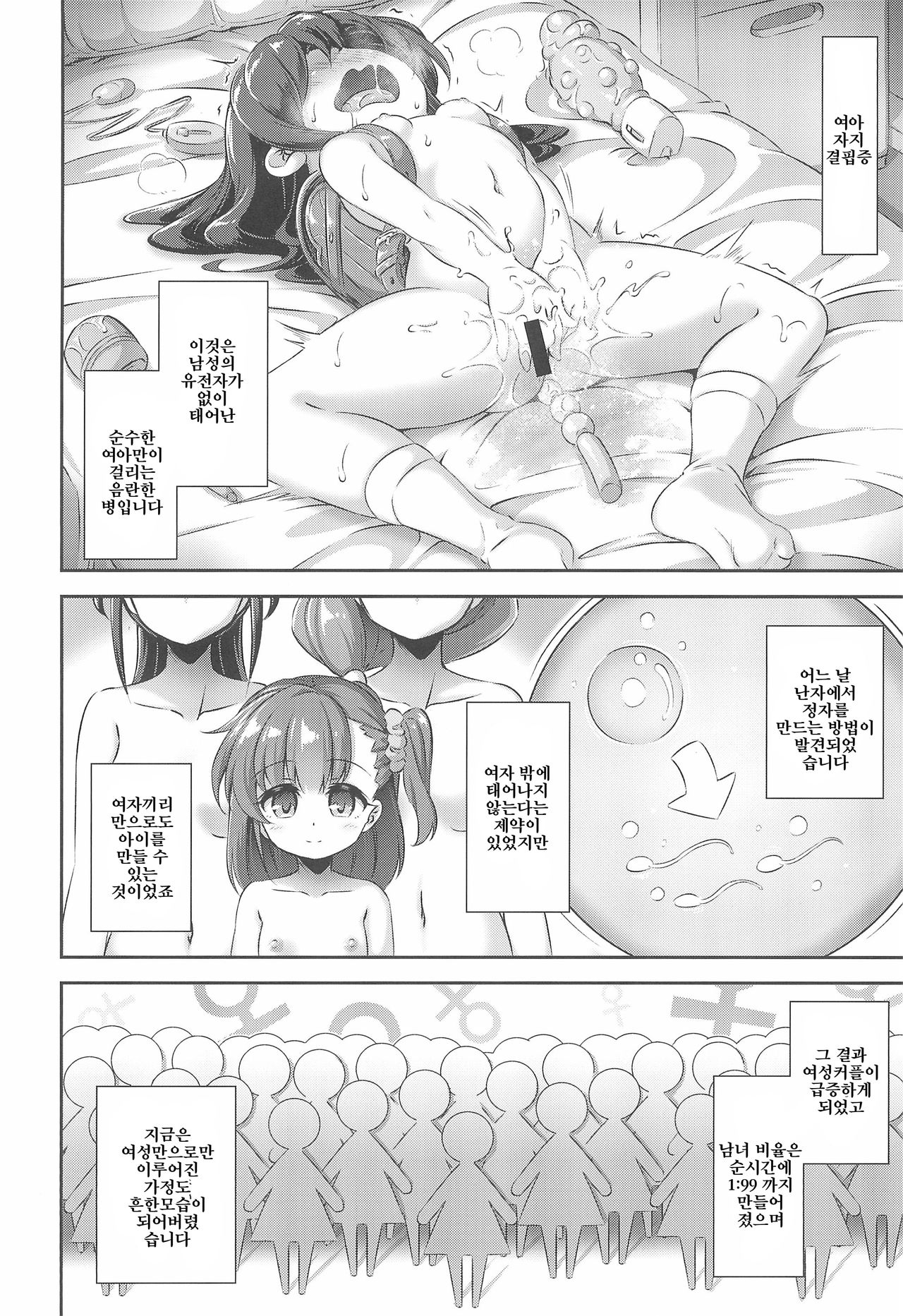 Maso Loli 2 Joji Ochinpo Ketsuboushou | 마조 로리 2 여아 자지 결핍증 page 4 full