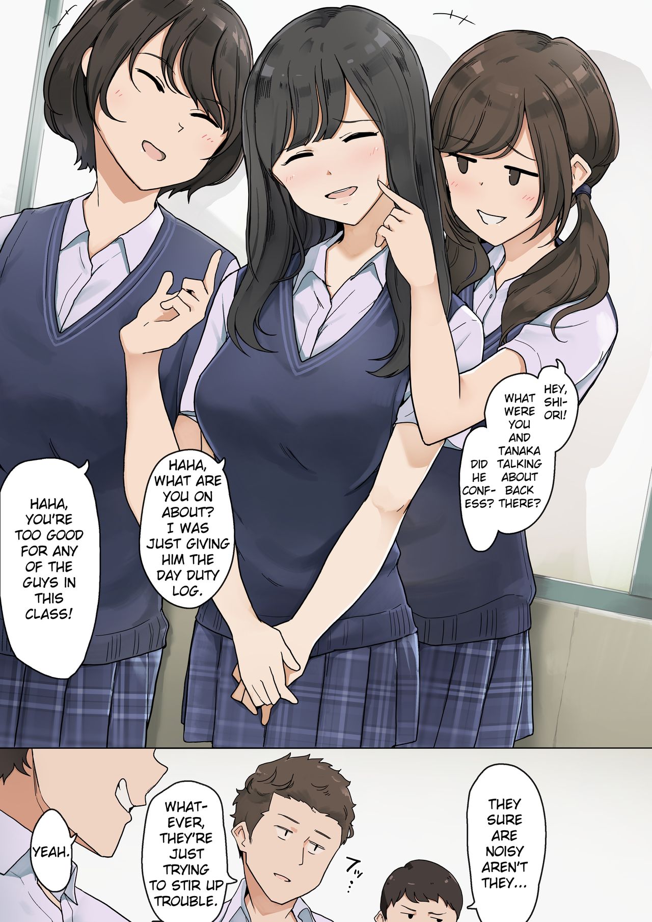 Tsukiatteru Koto o Mawari ni Kakushiteru Futari no Ohanashi page 1 full