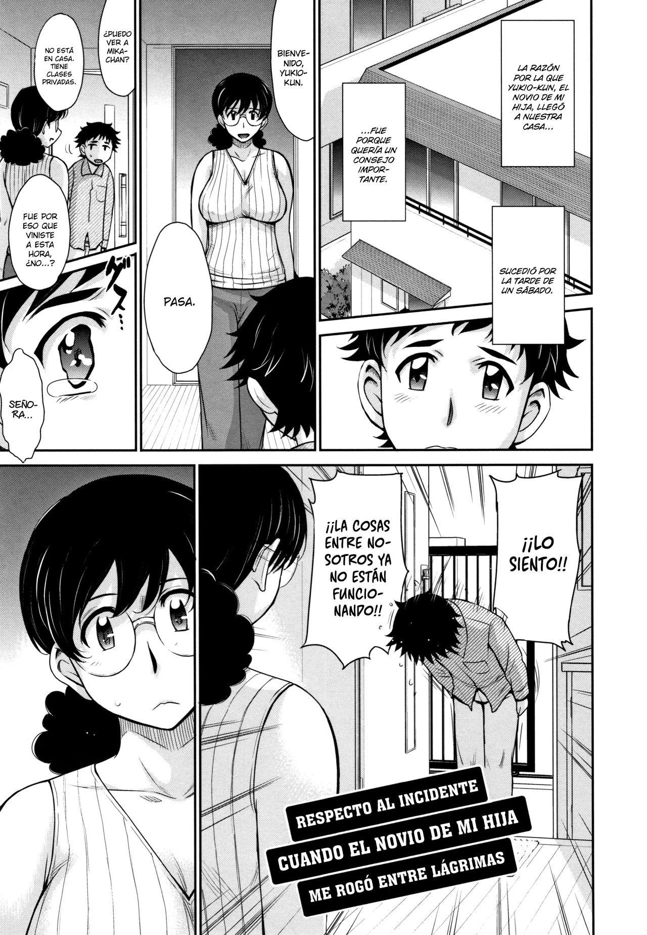 Musume no BF ni Nakitsukareteshimatta Ken ni Tsuite | El incidente cuando el novio de mi hija me rogó entre lagrimas page 1 full