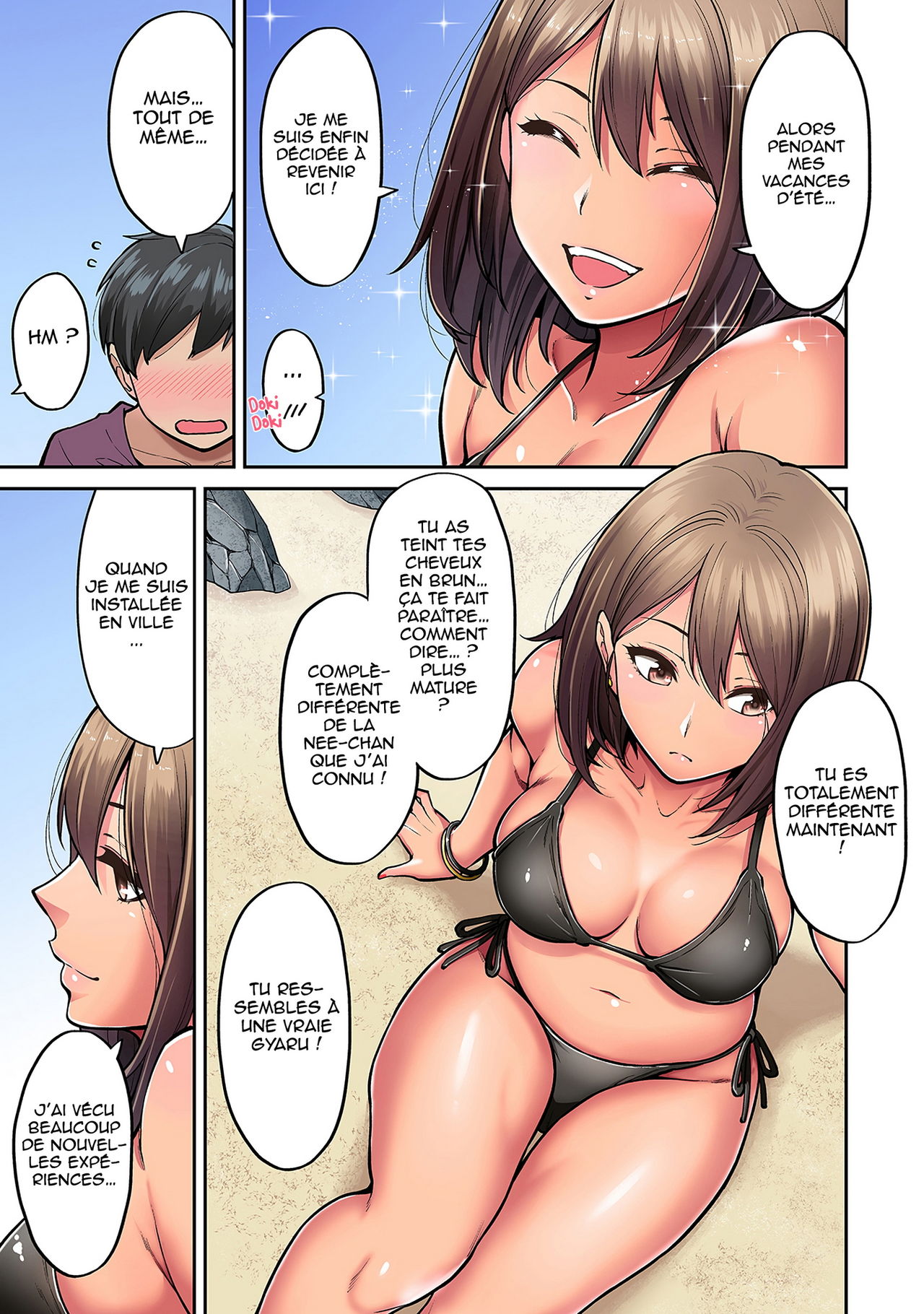 Akogare no Nee-chan ga Gal ni Natte Kaette Kita Natsuyasumi | Mes vacances d’été quand ma nee-chan est revenue en Gyaru Ch.1 page 6 full