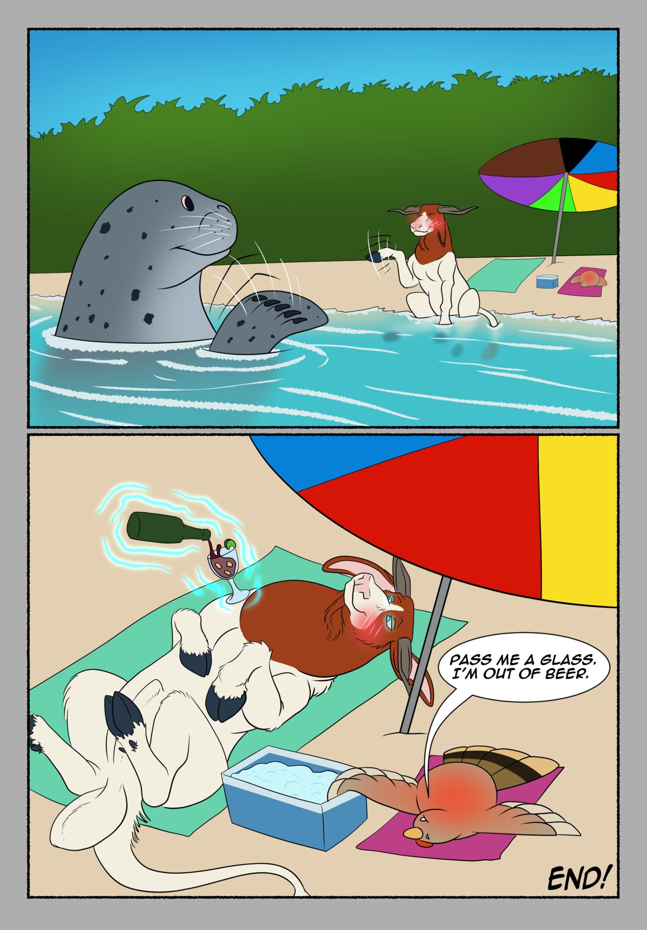 Zeus' Beach Fling! page 9 full