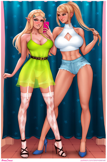 Zelda x Samus cover