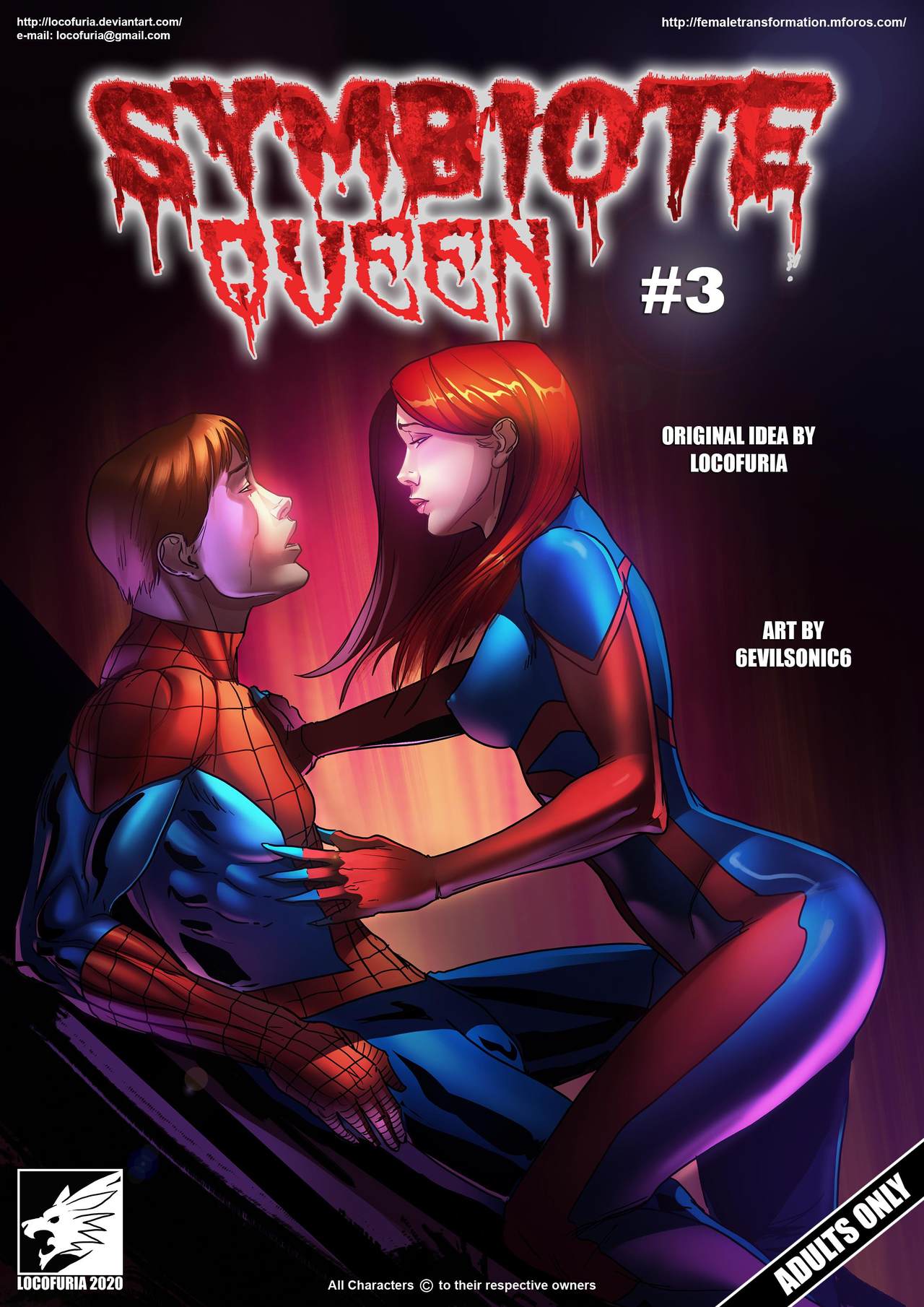 Symbiote Queen #3 page 1 full