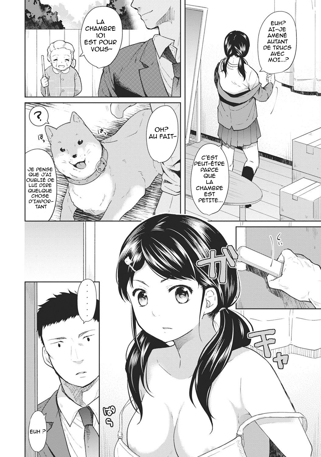 1LDK+JK Ikinari Doukyo? Micchaku!? Hatsu Ecchi!!? Ch. 1-2 page 3 full