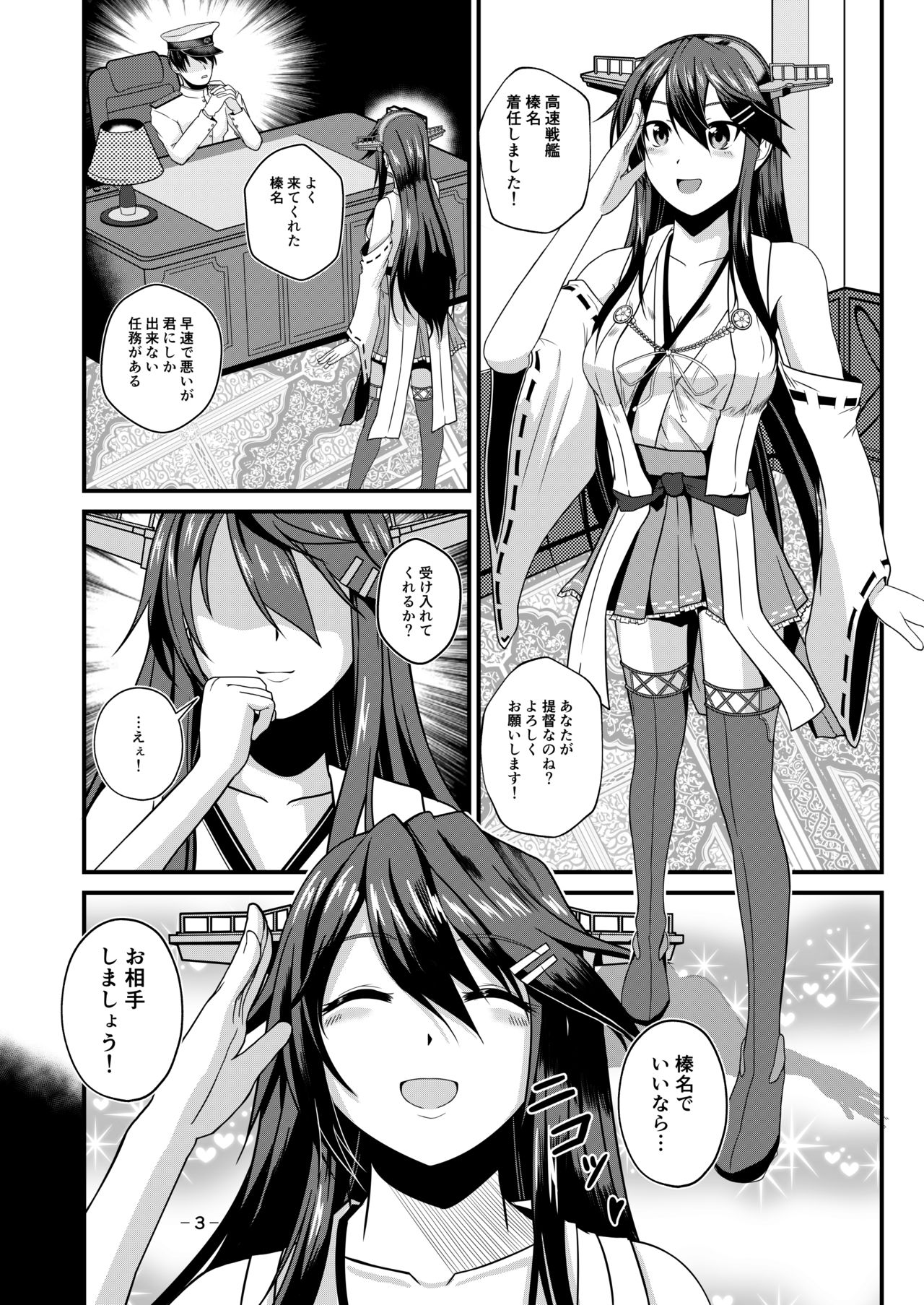 Hai, Haruna wa Daijoubu desu! Haruna x Sakunyuu x Juukan page 2 full