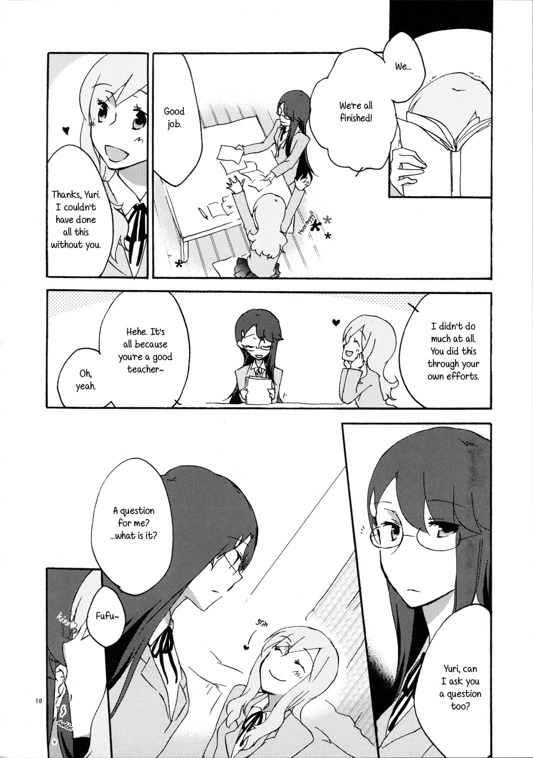 Yuri to Issho ni Obenkyou. | Studying Together with Yuri. page 10 full